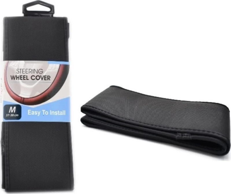 Carsun Κάλυμμα Τιμονιού Αυτοκινήτου Μαύρο 37-38cm