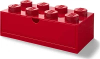 Lego Desk Drawer 8 Studs Red 15.8x31.6cm