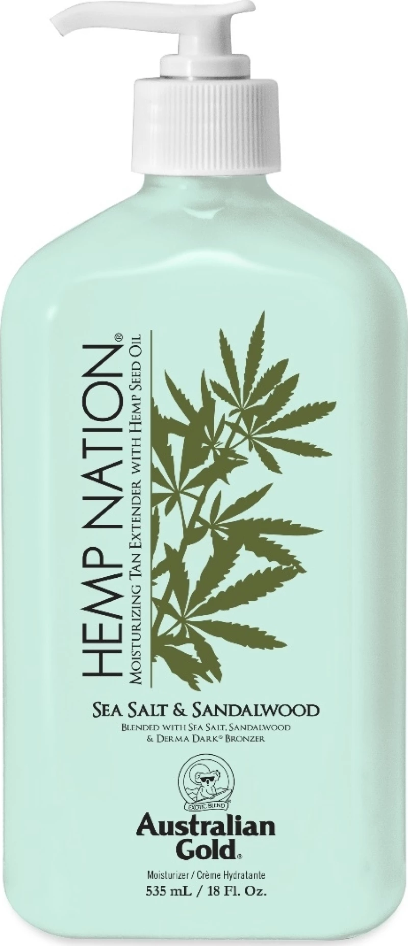 Australian Gold Hemp Nation Sea Salt & Sandalwood Moisturizing Tan Extender 535ml