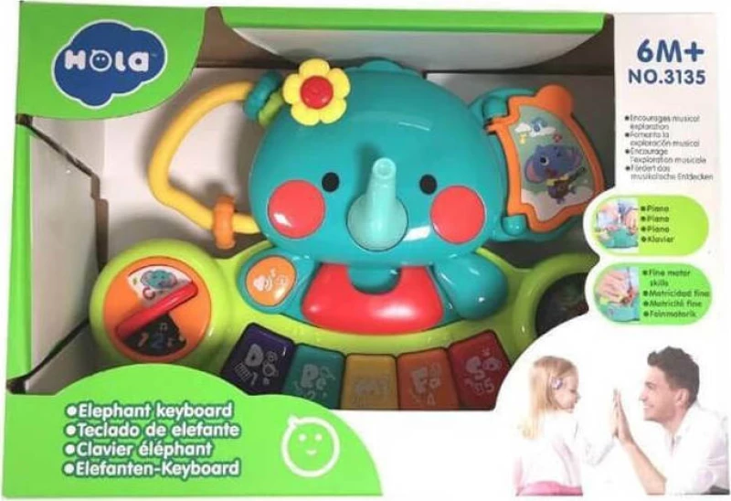 Hola Toys Bebe Πιανάκι-Ελεφαντάκι