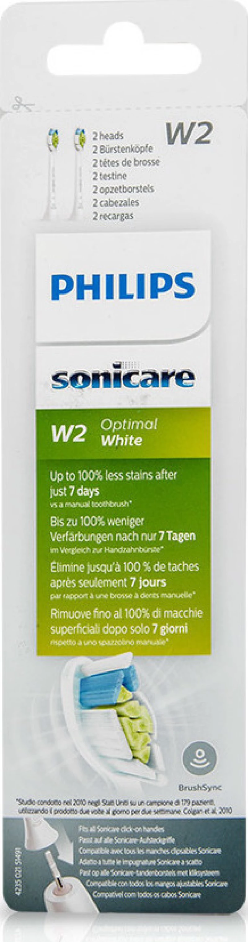Philips Sonicare W2 Optimal White 2τμχ