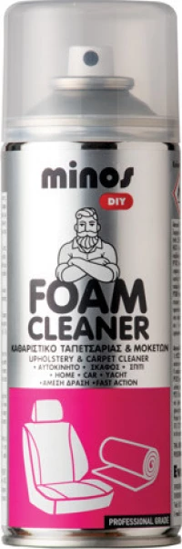 Minos Σπρέι Αφρός Καθαρισμού Ταπετσαρίας 400ml