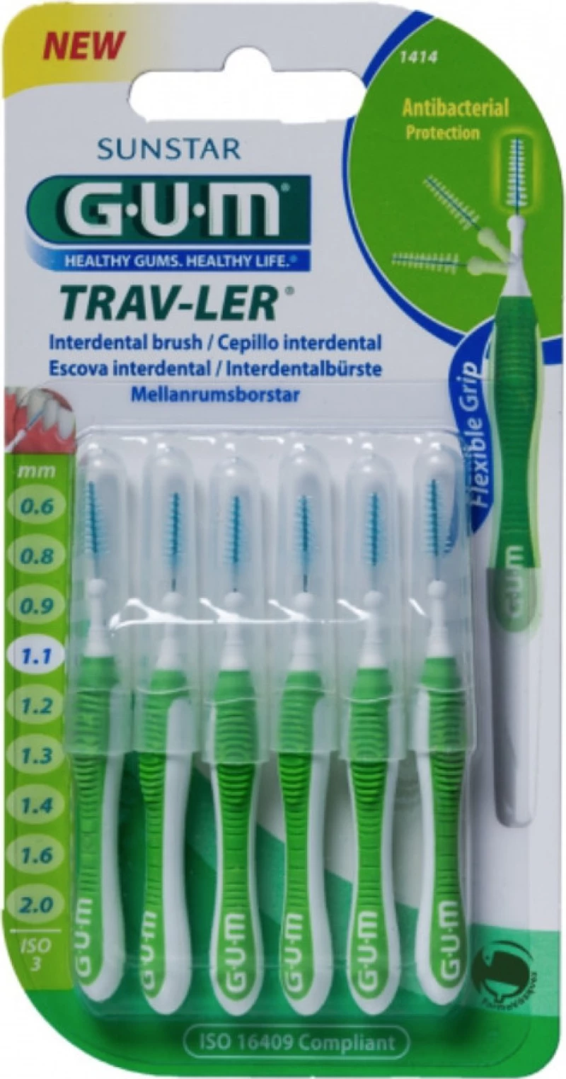 GUM Trav-Ler Ultra Fine Tapered 1.1mm 6τμχ