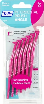 TePe Angle Μέγεθος 0 0.4mm 6τμχ Φούξια