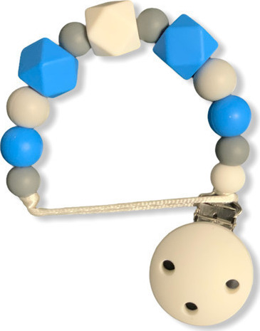 Babuu Silicon Clip Blue & Grey