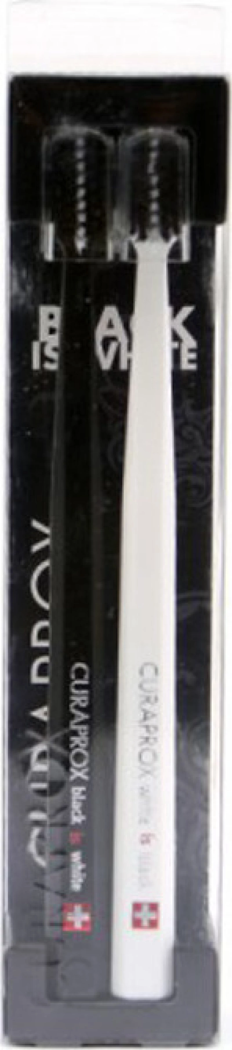 Curaprox Black is White + White is Black Λευκό - Μαύρο 2τμχ