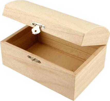 Κουτί ξύλινο με καμπυλωτό καπάκι 16.5x11x8.55 cm