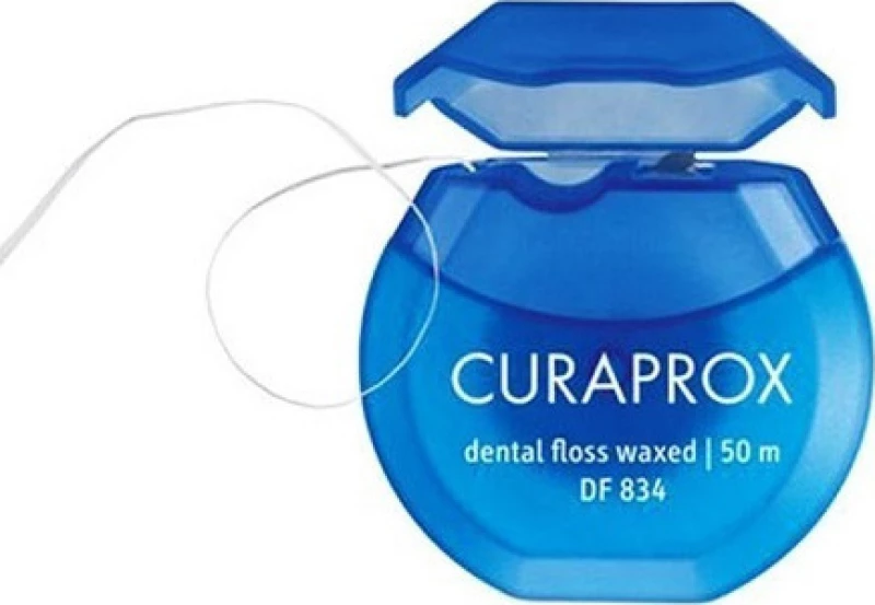 Curasept Curaprox DF 834 Dental Floss Waxed 50m 1τμχ