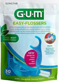 GUM Easy Flossers Cool Mint 30τμχ