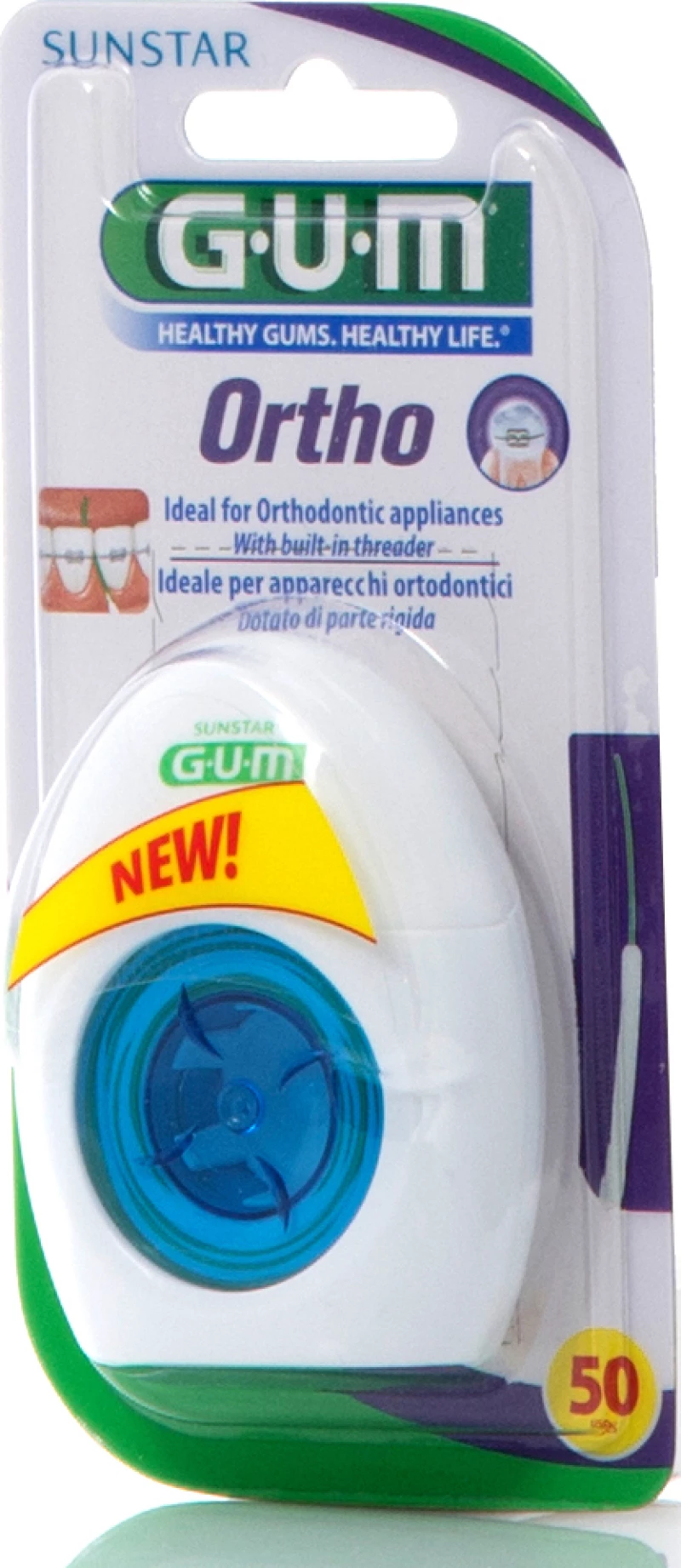 GUM Ortho Floss 50τμχ