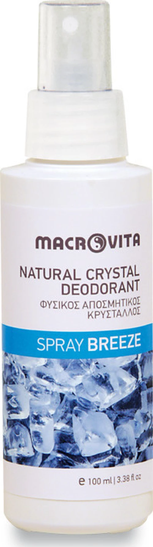 Macrovita Breeze Φυσικός Αποσμητικός Κρύσταλλος Spray 100ml
