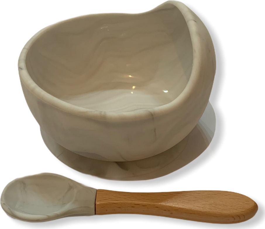 Babuu Dinner Set Silicon Grey