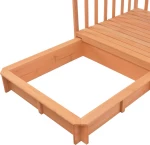 vidaXL Playhouse with Sandbox Wood Blue