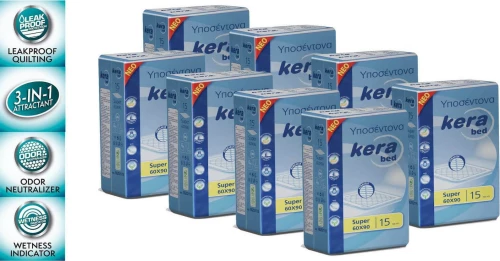 Kera Bed Super Υποσέντονα 60x90cm 8x15τμχ