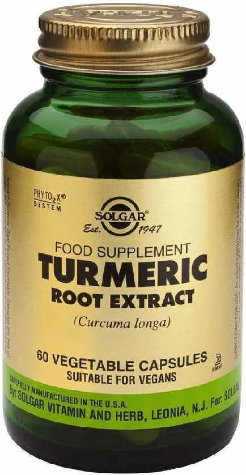 Solgar Standardised Turmeric Root Extract 60 φυτικές κάψουλες