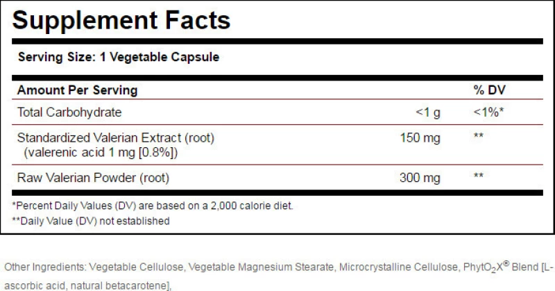 Solgar Valerian Root 100 φυτικές κάψουλες