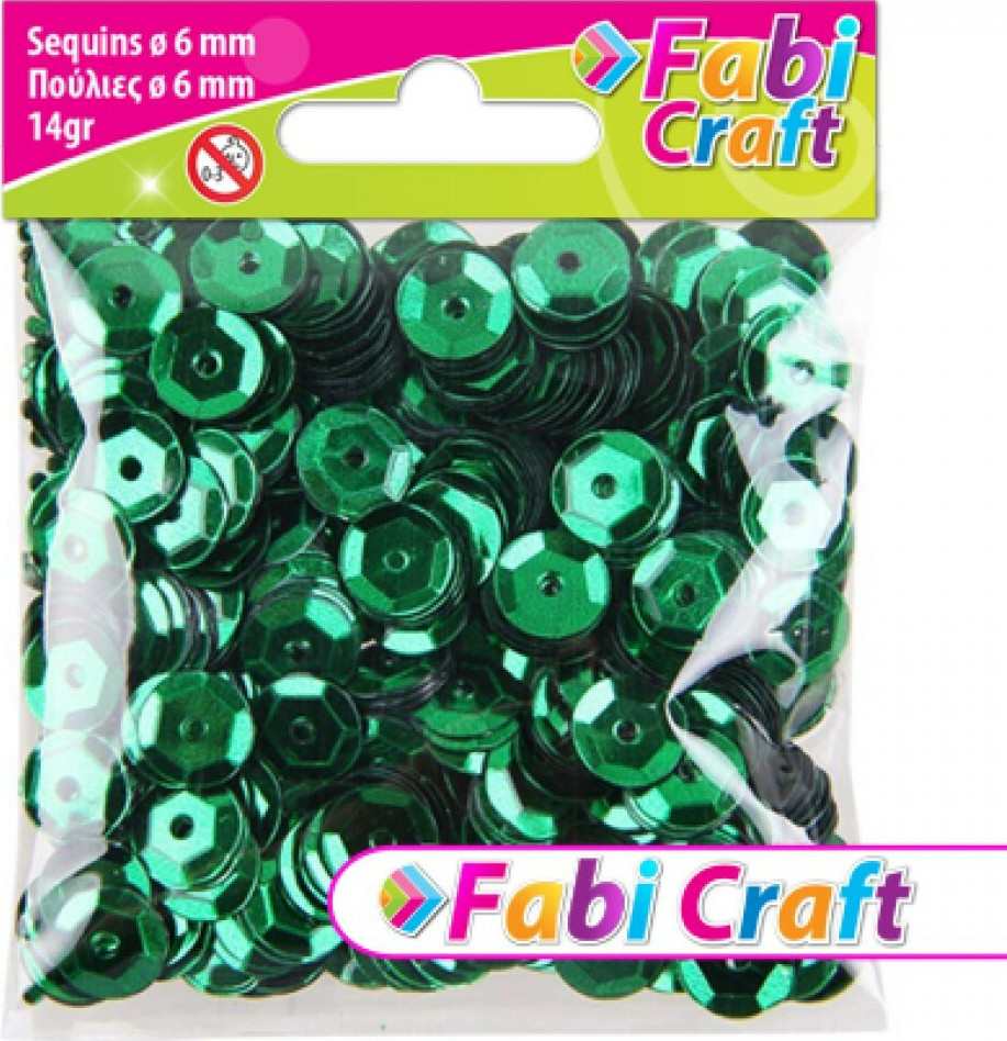 Fabi Πούλιες Στρογγυλές Πράσινες 6mm 14gr