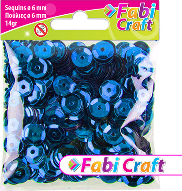 Fabi Πούλιες Στρογγυλές Μπλε 6mm 14gr