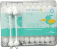 Helenvita Baby Cotton Buds Μπατονέτες Ασφαλείας, 50 Τμχ.