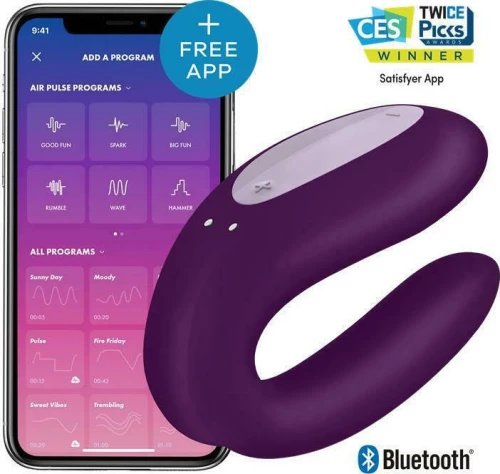 Satisfyer Double Joy Violet
