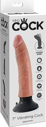 Pipedream King Cock Vibrating 20cm Flesh
