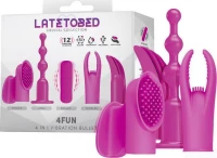 4Fun Vibrating Bullet and 4 Sleeves USB Waterproof Silicone