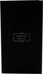 Θήκη Λογαριασμού Χάρτινη Μαύρη 50τμχ
