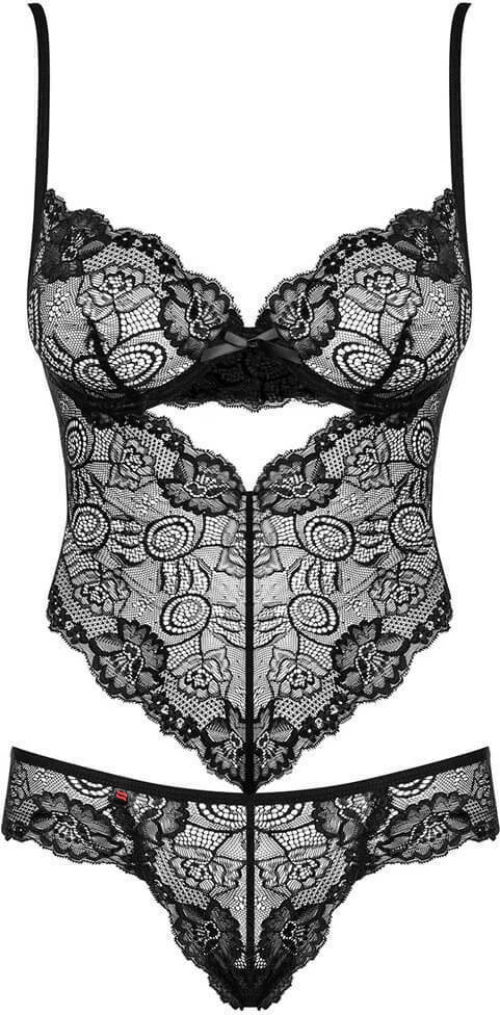 Obsessive Alluria Sexy Underwire Teddy Black