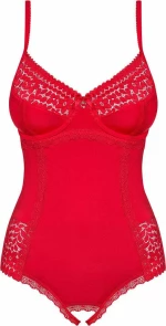 Obsessive Jolierose Crotchless Teddy Red