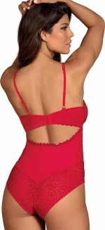 Obsessive Jolierose Crotchless Teddy Red