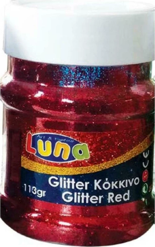 Luna Χρυσόσκονη Αλατιέρα Κόκκινη 113gr