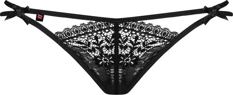 Obsessive Intensa Sexy Double Straps Thong Black