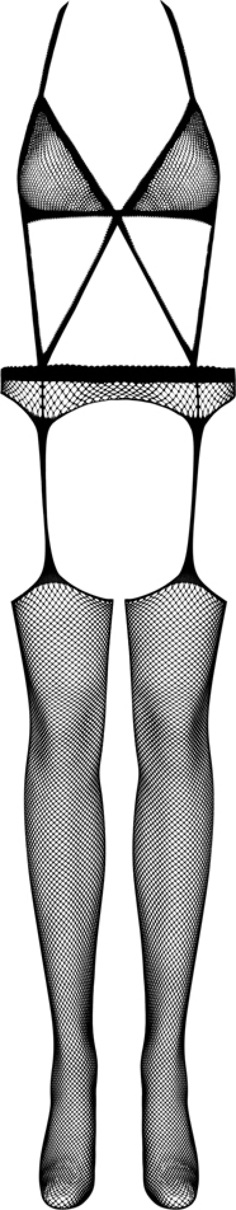 Obsessive N108 Fantastic Bodystocking Black