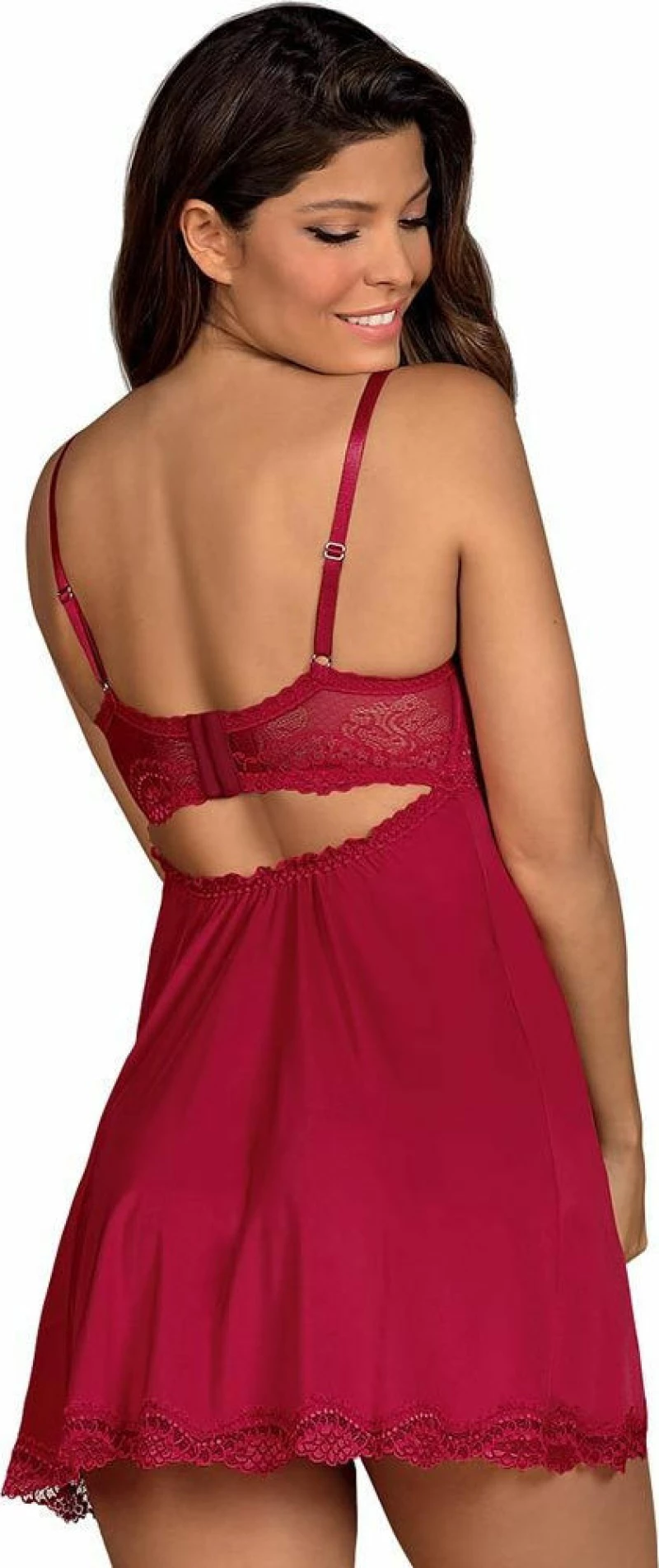 Obsessive Rosalyne Tempting Babydoll & Thong Red