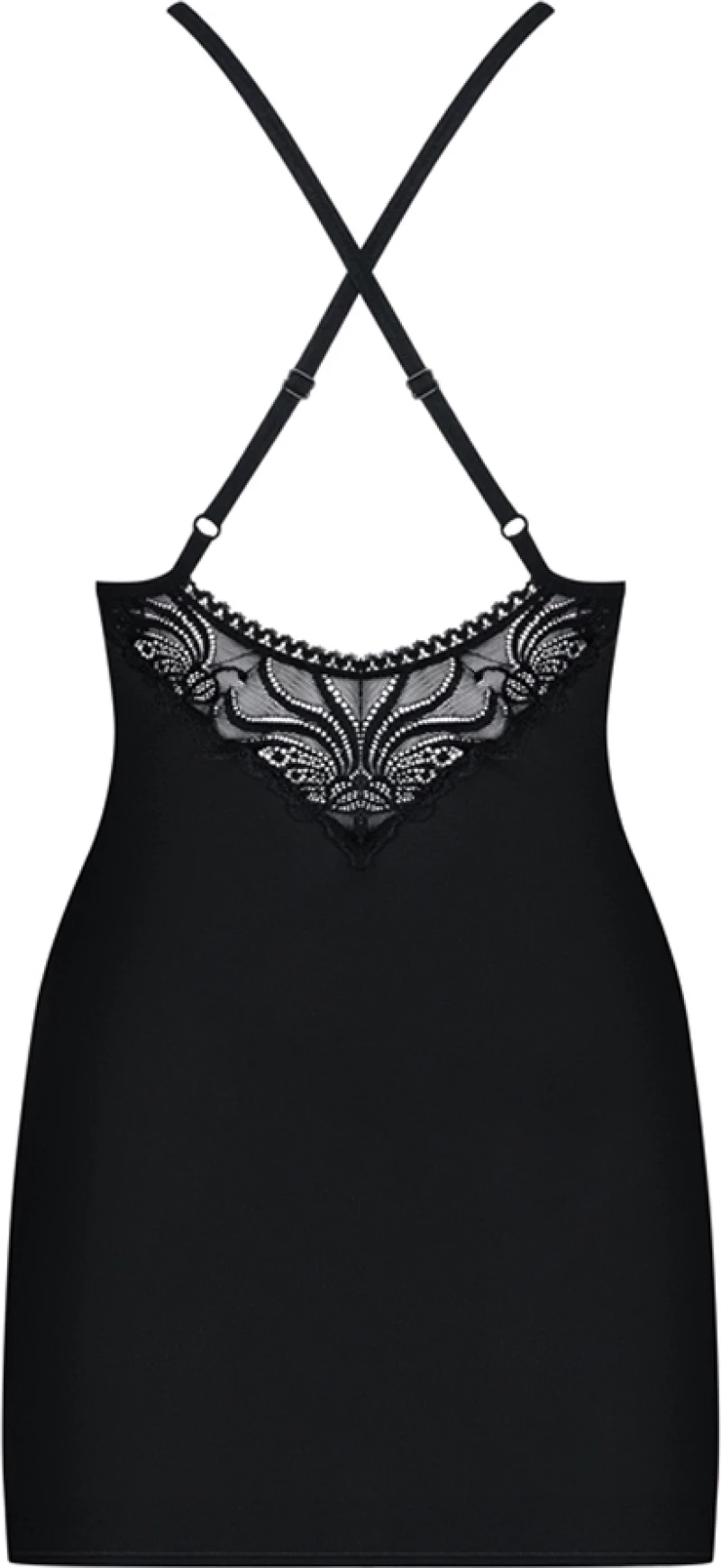 Obsessive Amazing Chemise & Thong Black