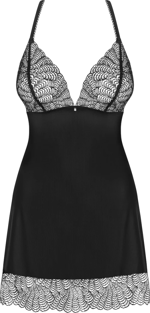 Obsessive Chiccanta Black chemise & thong