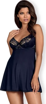 Obsessive Drimera Babydoll & Thong Deep Blue
