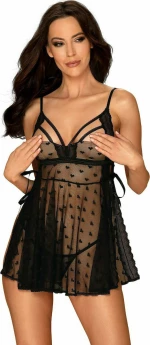Obsessive Heartia Babydoll Black