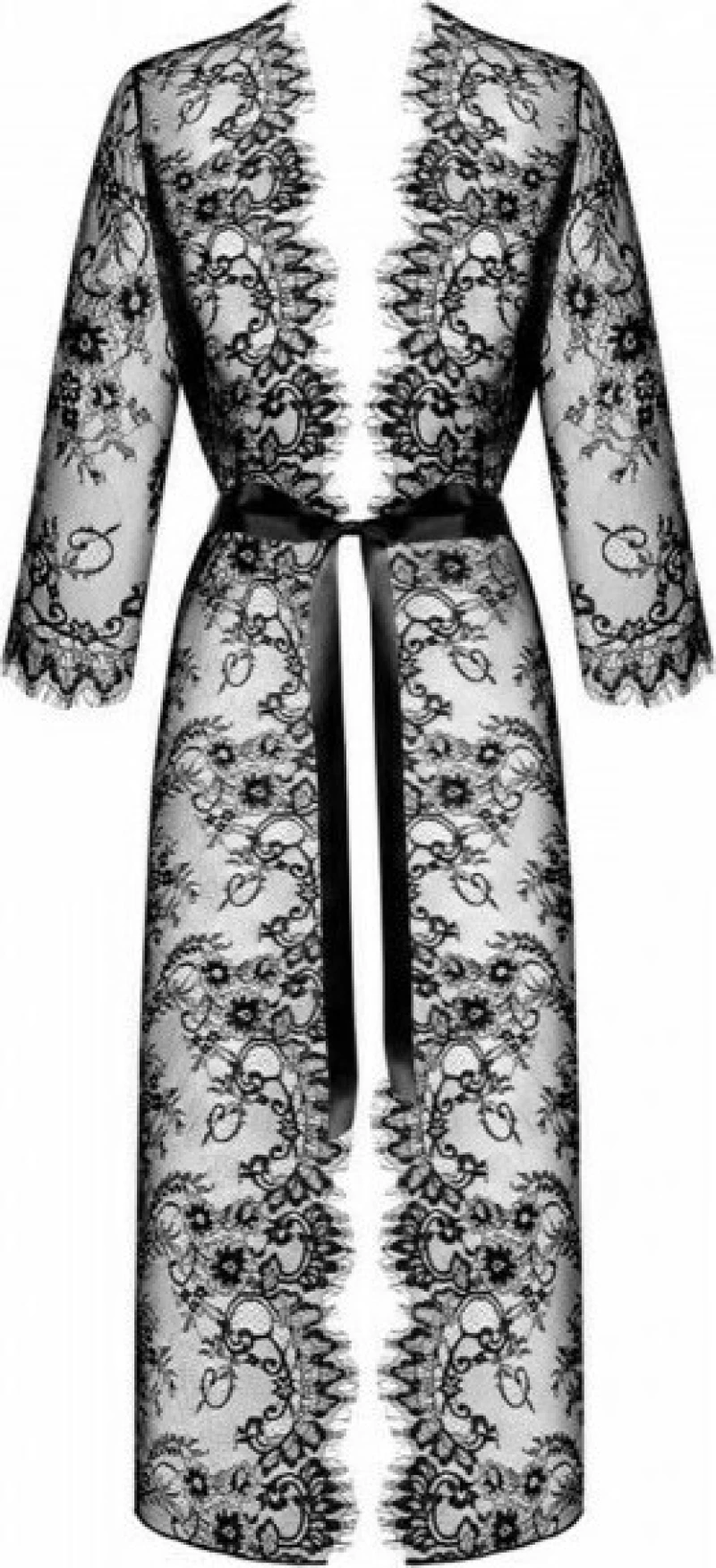 Obsessive Lashy Peignoir Black