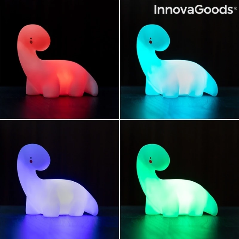 Πολύχρωμη Λάμπα Δεινόσαυρος LED Lightosaurus InnovaGoods