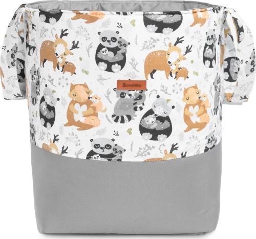 Sensillo Καλάθι Medium Ζωάκια Grey