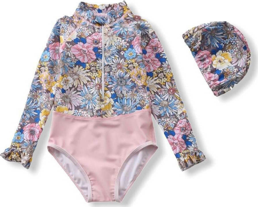 Kid Girl Swimsuit One Piece - Floral