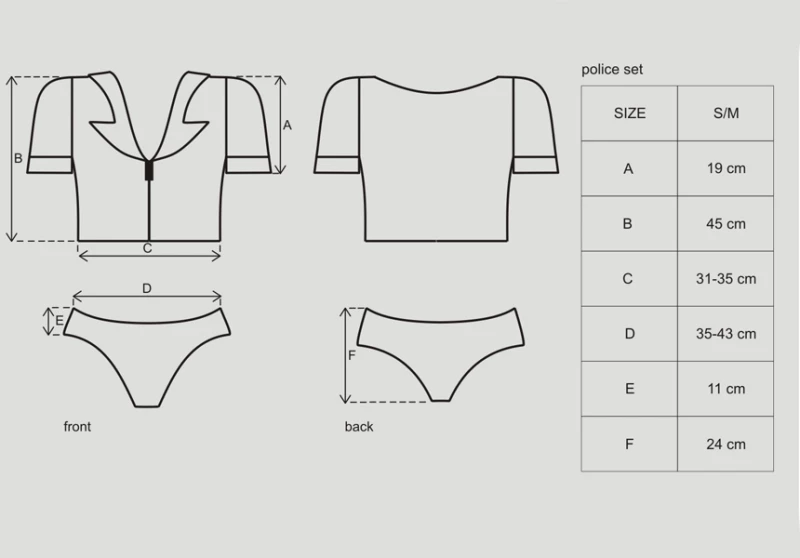 Obsessive Police Set Costume