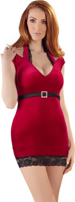 Cottelli Collection Velvet Dress Red