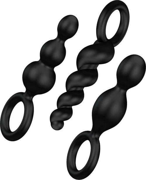 Satisfyer Plugs Black 3τμχ