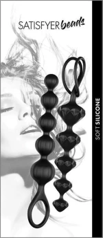 Satisfyer Silicone Anal Beads Black
