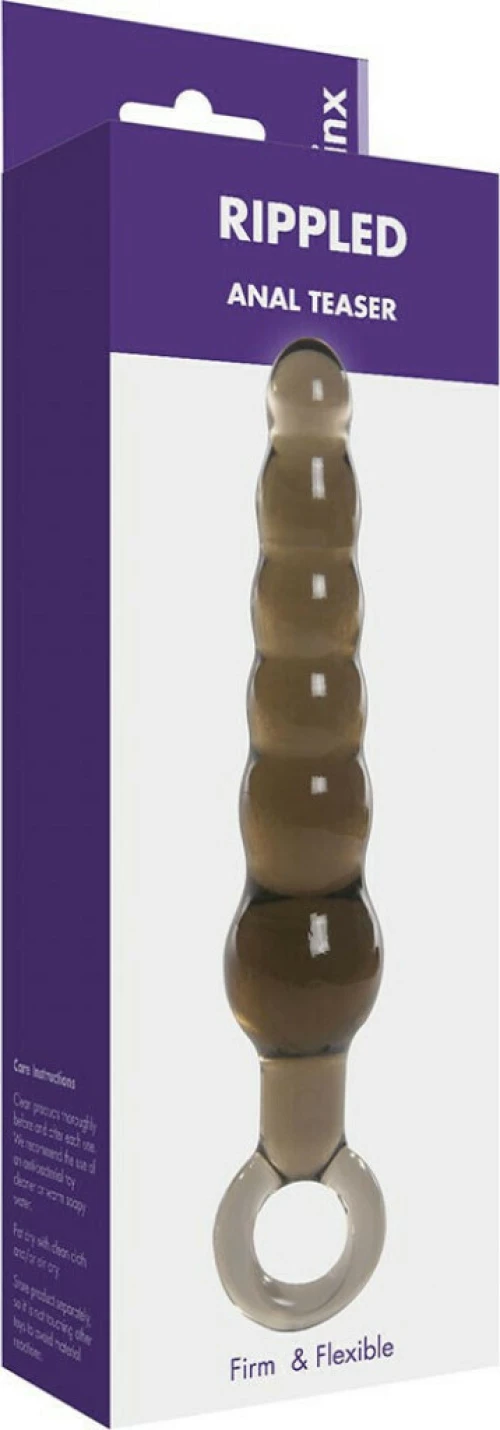 Kinx Rippled Anal Teaser Smoke 15cm