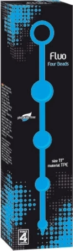 Χάντρες "Fluo Four Beads" μπλέ