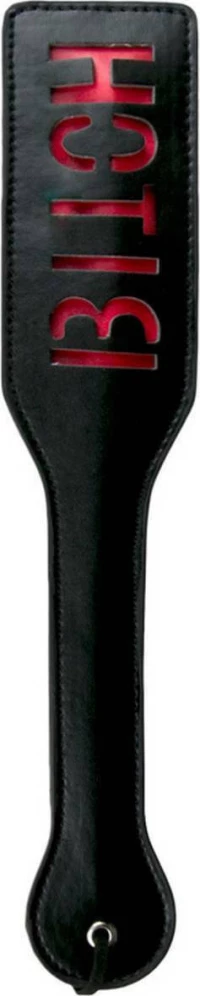 Easytoys Bitch Black Leather Paddle 32.5cm