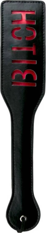 Easytoys Bitch Black Leather Paddle 32.5cm